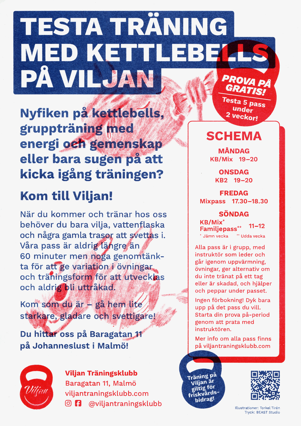 Viljan Träningsklubb flyer